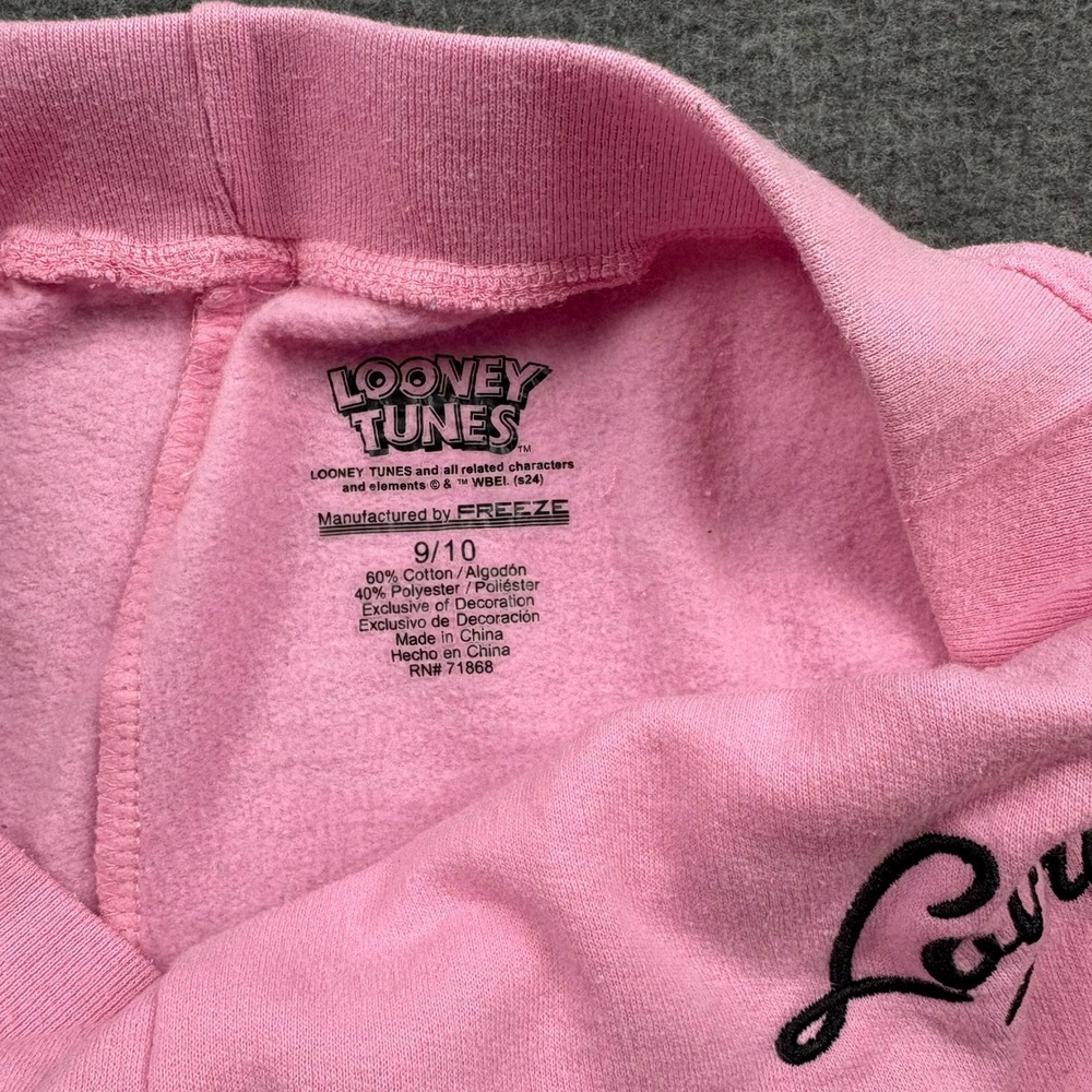 Looney Tunes Lola Bunny Pink Jogger Set Girls 9/10 Warner Bros. Toon Squad Girly - Picture 16 of 16